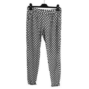 AVA SKY Fighting Eel Black & White Cropped Pants S (1394)